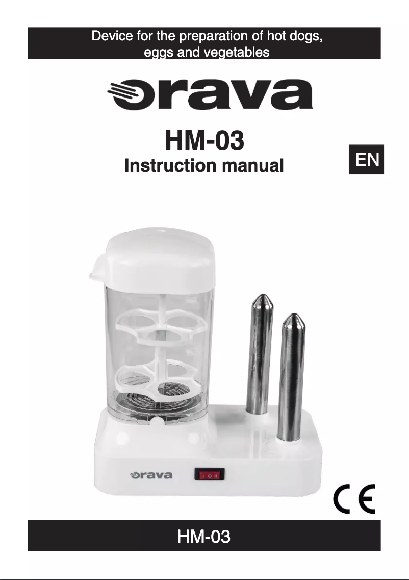 Page 1 de la notice Manuel utilisateur Orava HM-03