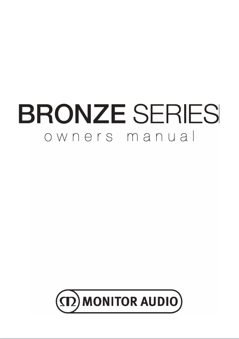 Page 1 de la notice Manuel utilisateur Monitor Audio Bronze 6G 50