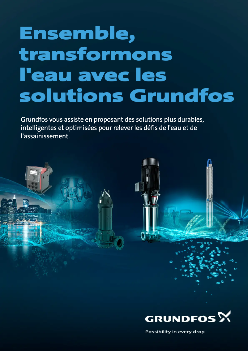 Page 1 de la notice Brochure Grundfos CU 202