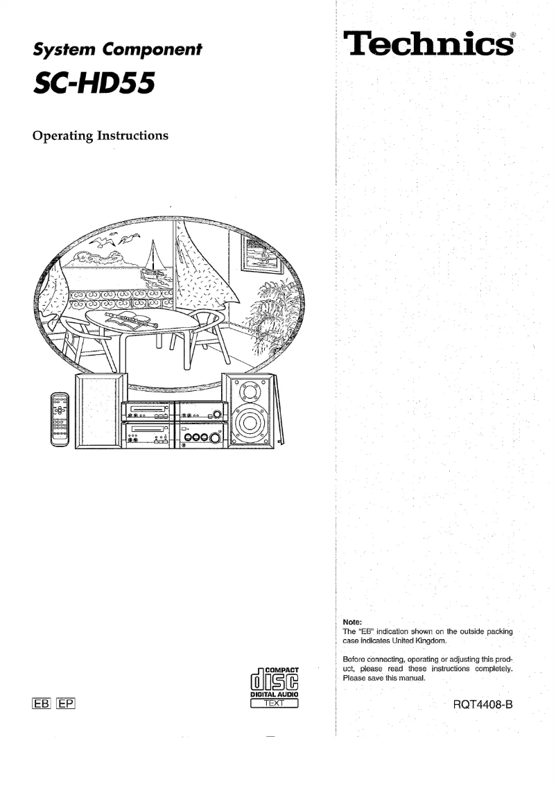 Página 1 del manual Manual de usuario Panasonic SC-HD55