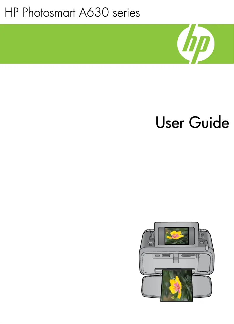 Page n°1 - Manuel utilisateur HP Photosmart A636