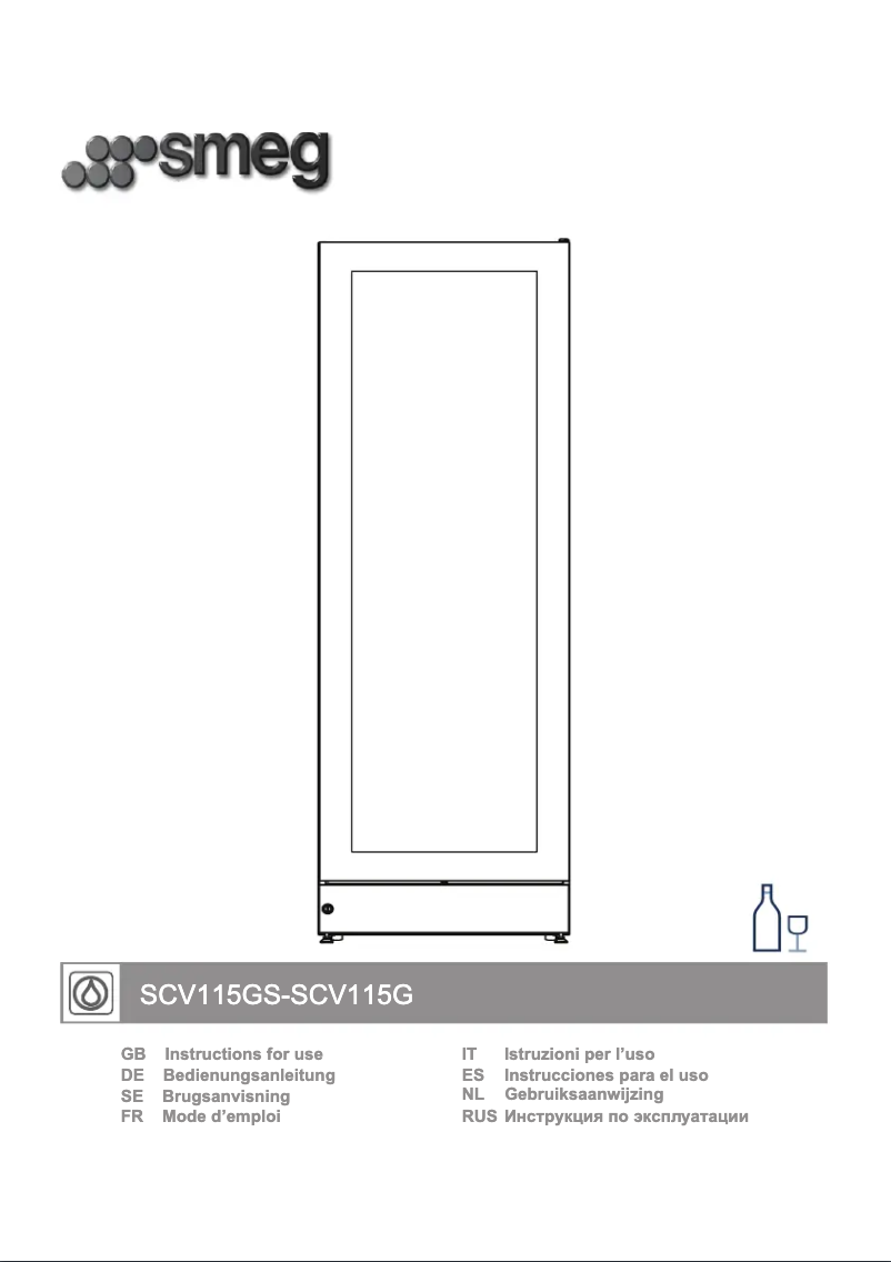 Page 1 de la notice Manuel utilisateur Smeg SCV115GS