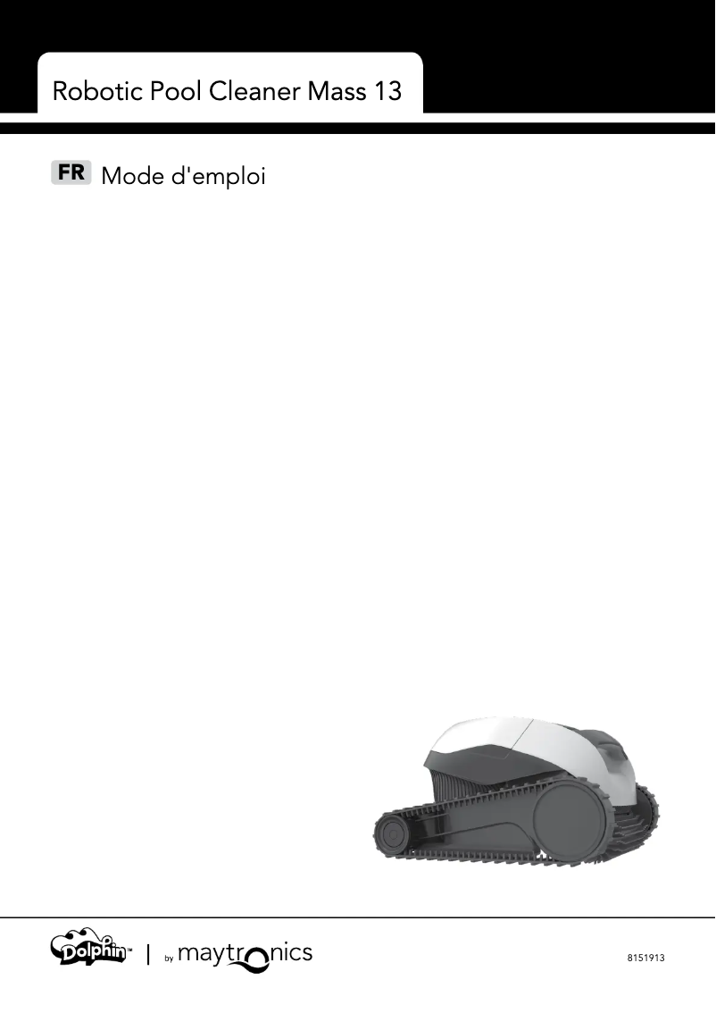 Page 1 de la notice Manuel utilisateur Maytronics Dolphin E10