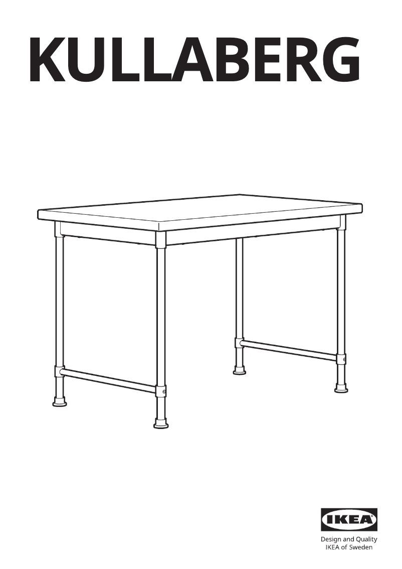 Page 1 de la notice Manuel utilisateur Ikea KULLABERG 804.994.44