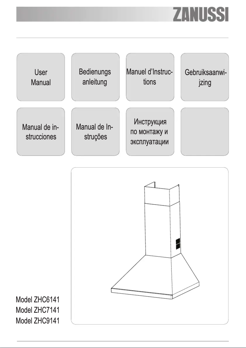 Page 1 de la notice Manuel utilisateur Zanussi ZHC 6141 X