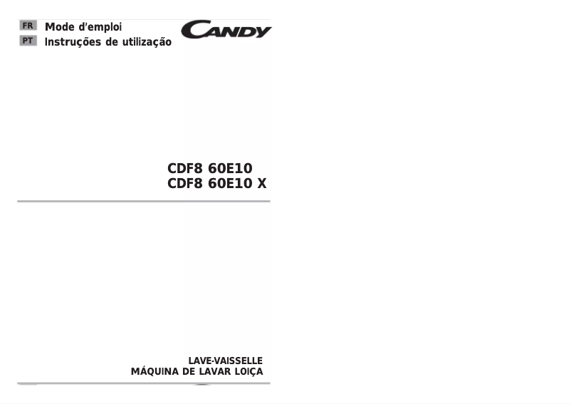 Página 1 del manual Manual de usuario Candy CDF8 60E10-S