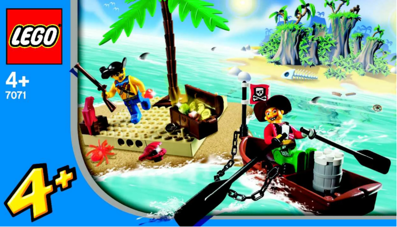 Página 1 del manual Instrucciones visuales Lego Pirates 7071