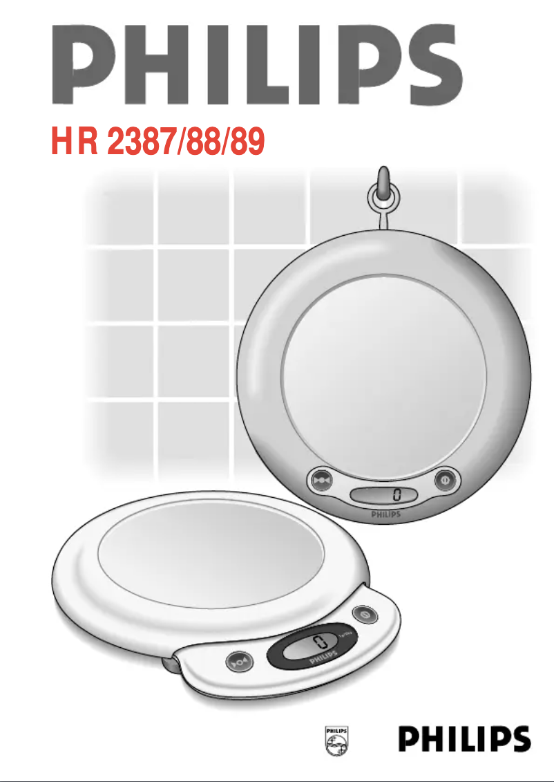 Página 1 del manual Manual de usuario Philips HR2389