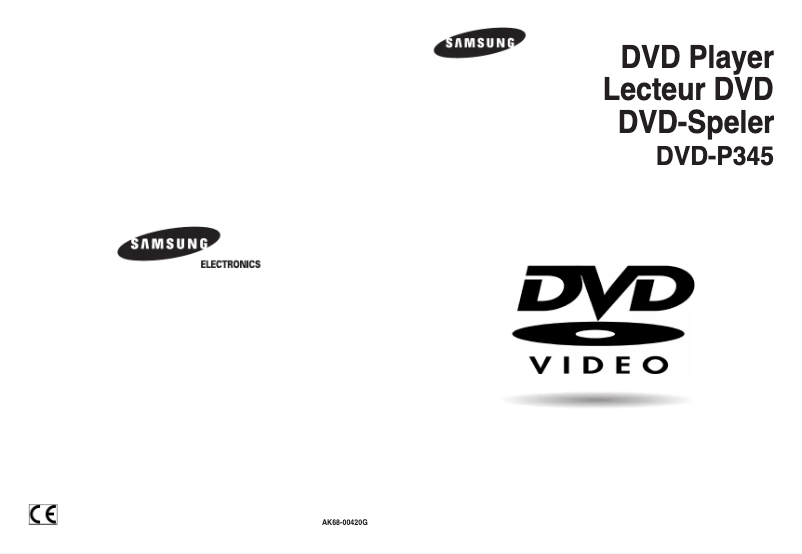 Page n°1 - Manuel utilisateur Samsung DVD-P345