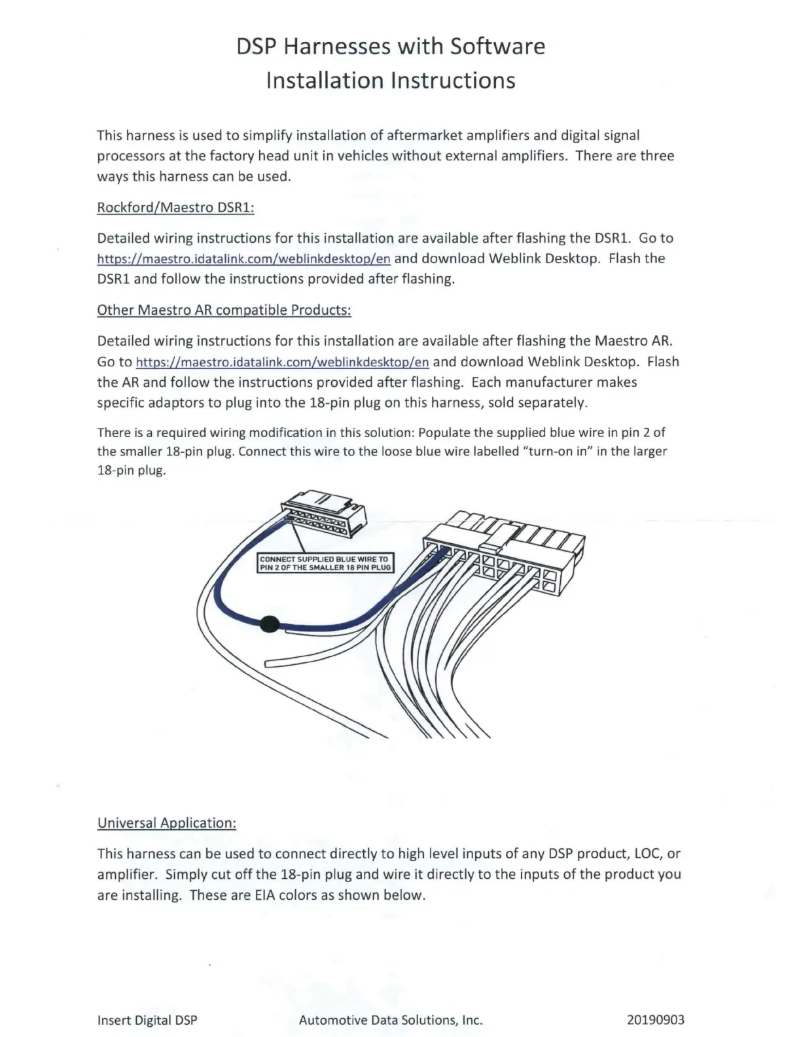 Page 1 of the manual User Manual iDatalink dFO2