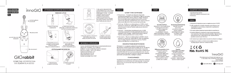 Page 1 de la notice Manuel utilisateur InnoGIO Rabbit GIO-455