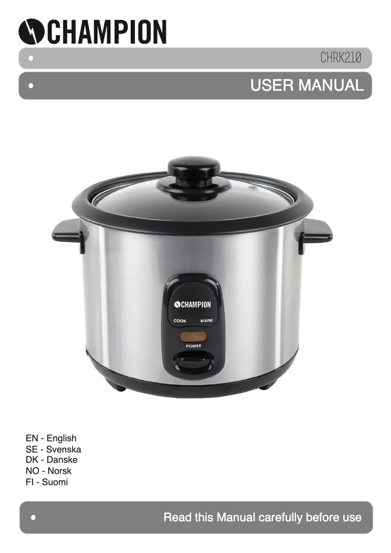 Page 1 de la notice Manuel utilisateur Champion CHRK120