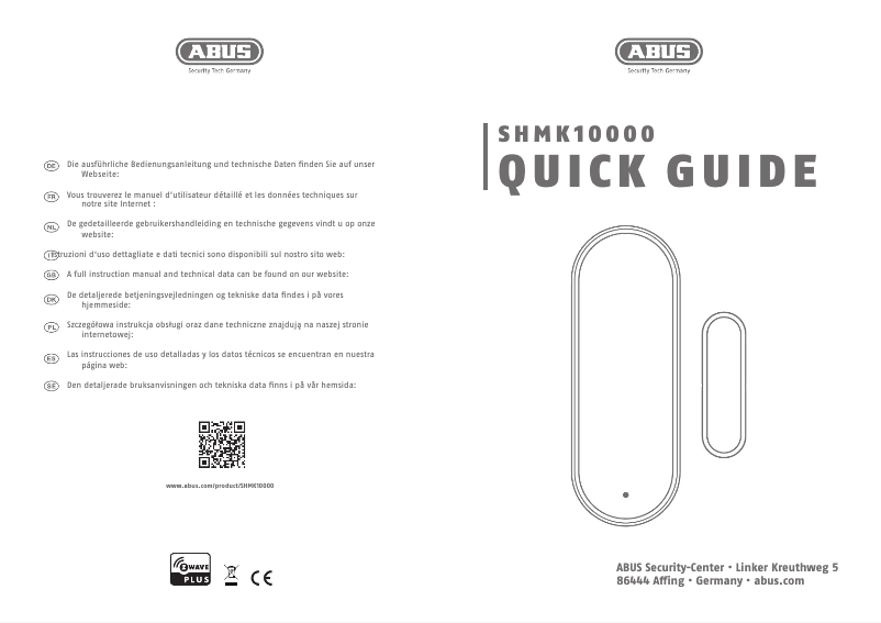 Página 1 del manual Manual de usuario Abus SHMK10000