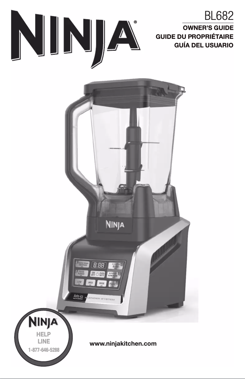 Page 1 de la notice Manuel utilisateur Nutri Ninja Duo Auto-iQ BL682