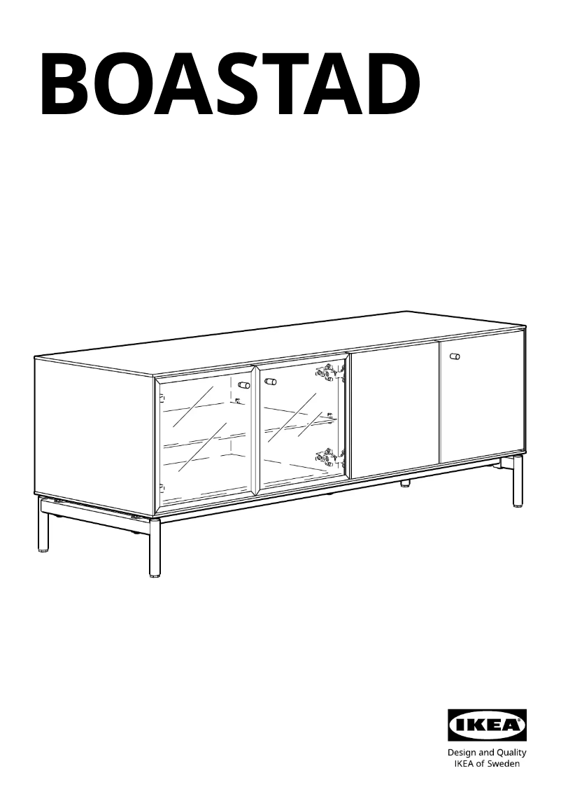 Page 1 de la notice Manuel utilisateur Ikea BOASTAD 505.070.25