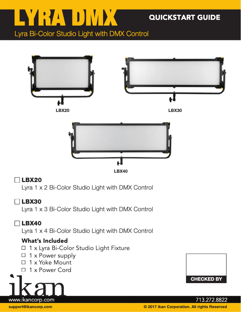 Page 1 of the manual User Manual Ikan LBX40