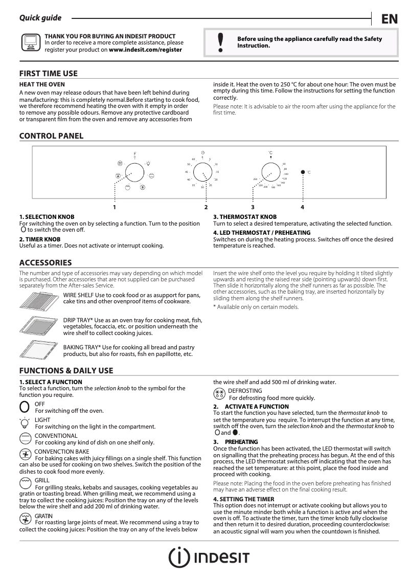 Page n°1 - Manuel utilisateur Indesit IFW 6530 IX UK