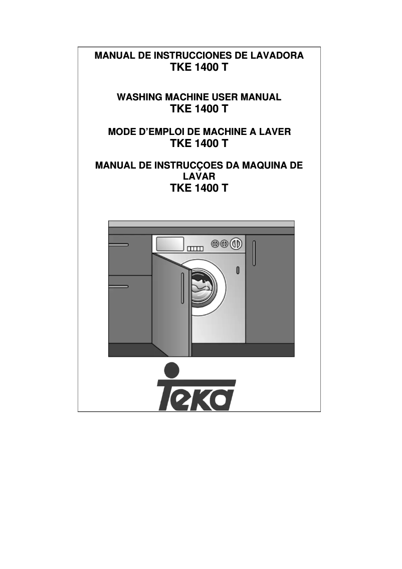 Page 1 de la notice Manuel utilisateur Teka TKE 1400 T