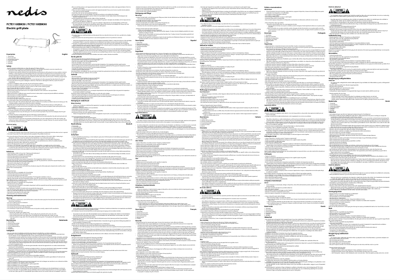 Page 1 de la notice Manuel utilisateur Nedis FCTE110EBK50