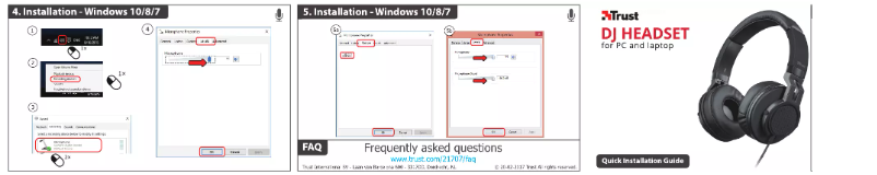 Page 1 de la notice Manuel utilisateur Trust DJ-350