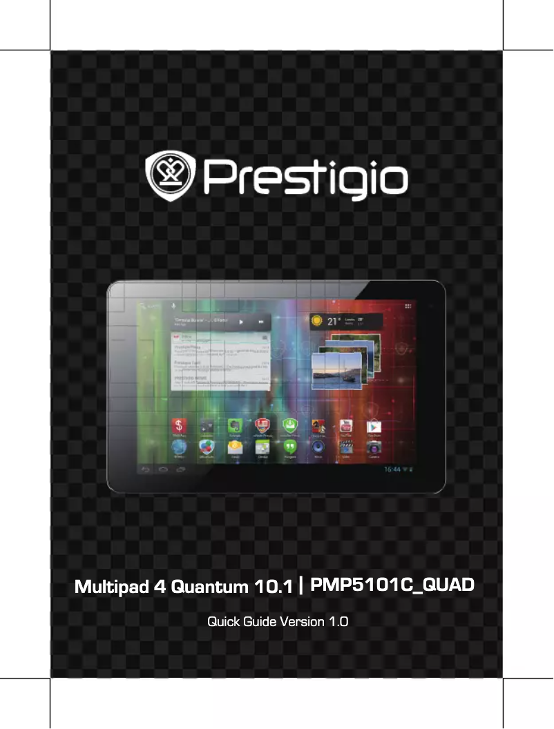 Page 1 de la notice Manuel utilisateur Prestigio MultiPad 4 Quantum 10.1