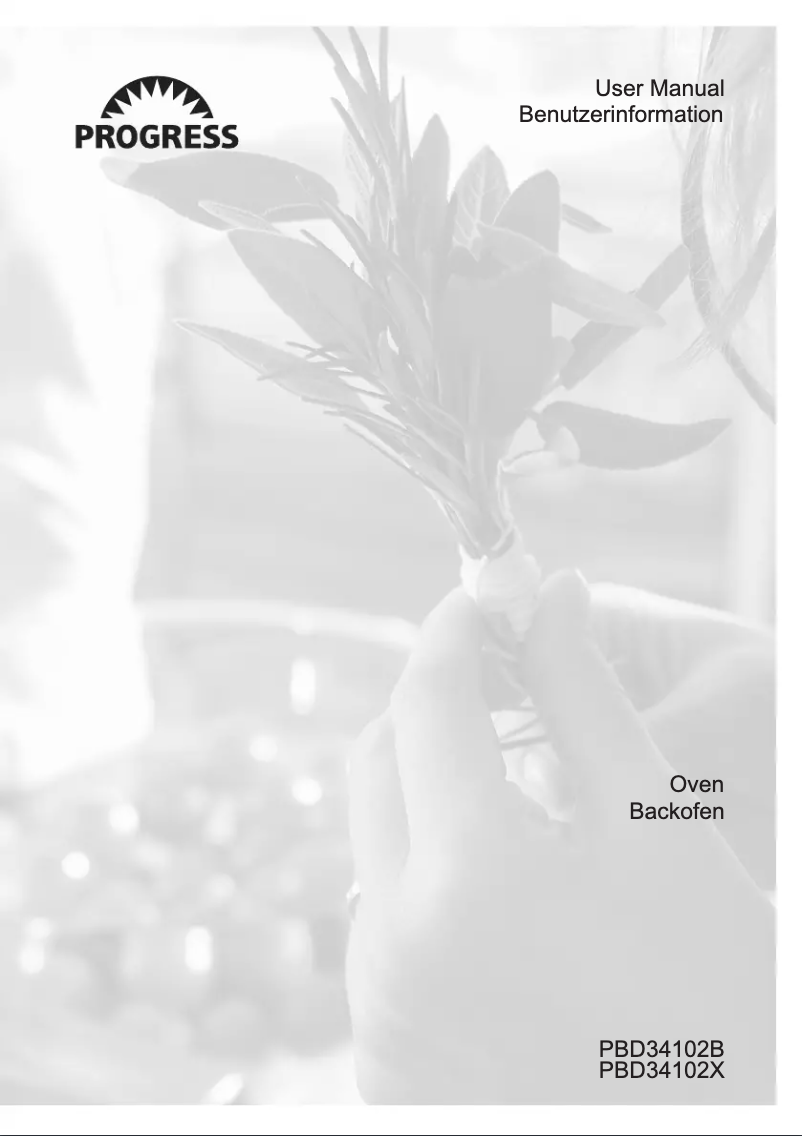 Page 1 de la notice Manuel utilisateur Progress PBD34102B