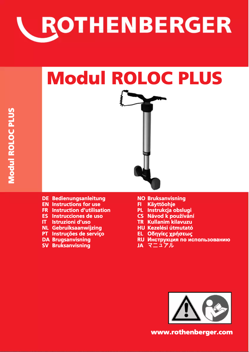 Page 1 of the manual User Manual Rothenberger Modul ROLOC PLUS
