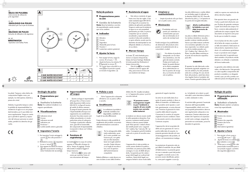 Page 1 de la notice Manuel utilisateur Auriol IAN 93845