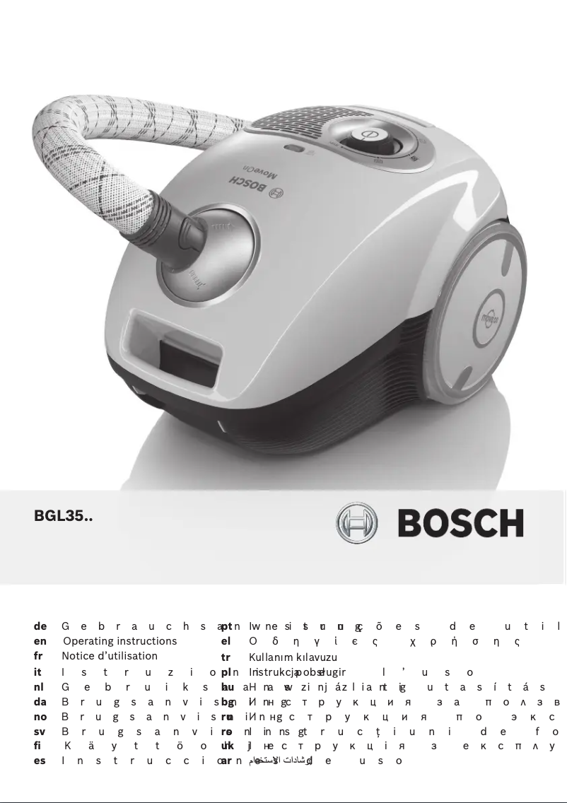 Page 1 de la notice Manuel utilisateur Bosch BGL35MOV19