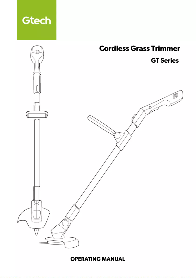 Page 1 de la notice Manuel utilisateur Gtech GT50