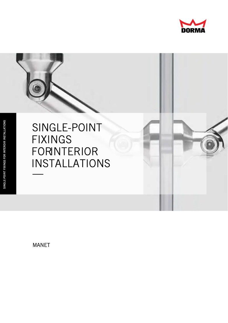 Page 1 of the manual Brochure Dormakaba Manet