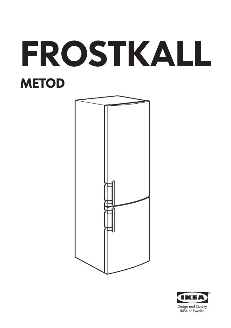 Page 1 de la notice Instructions / montage Ikea FROSTKALL