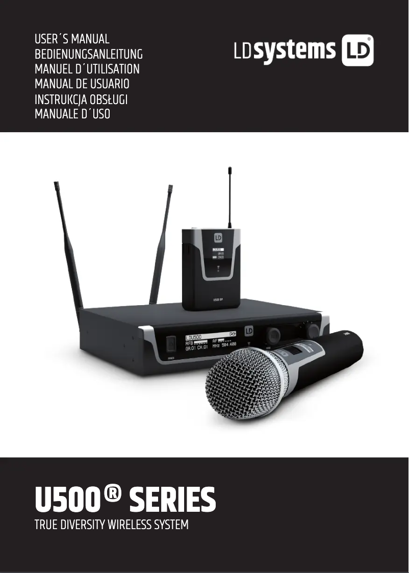 Página 1 del manual Manual de usuario LD Systems U506 BPHH