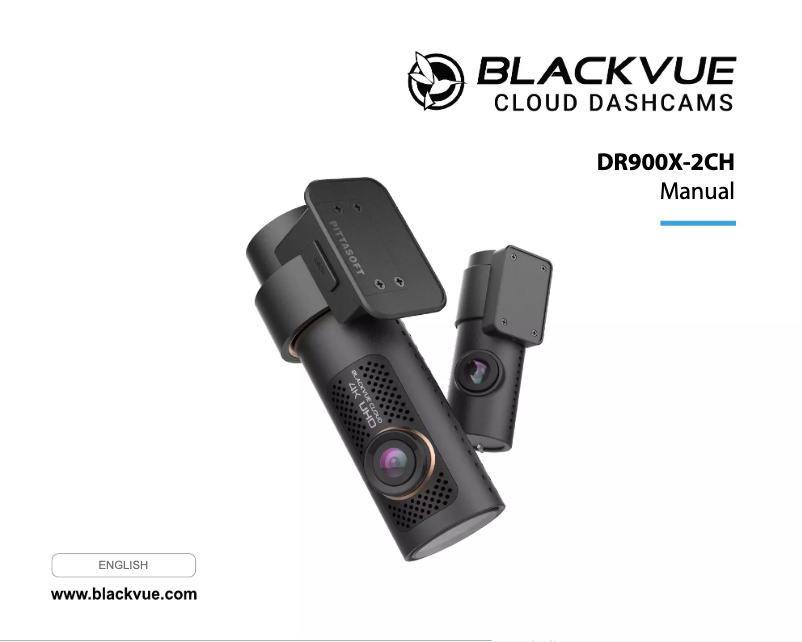 Page 1 de la notice Manuel utilisateur BlackVue DR900X-2CH