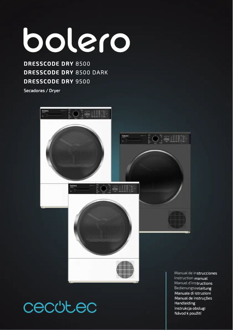 Página 1 del manual Manual de usuario Cecotec Bolero DressCode Dry 9500