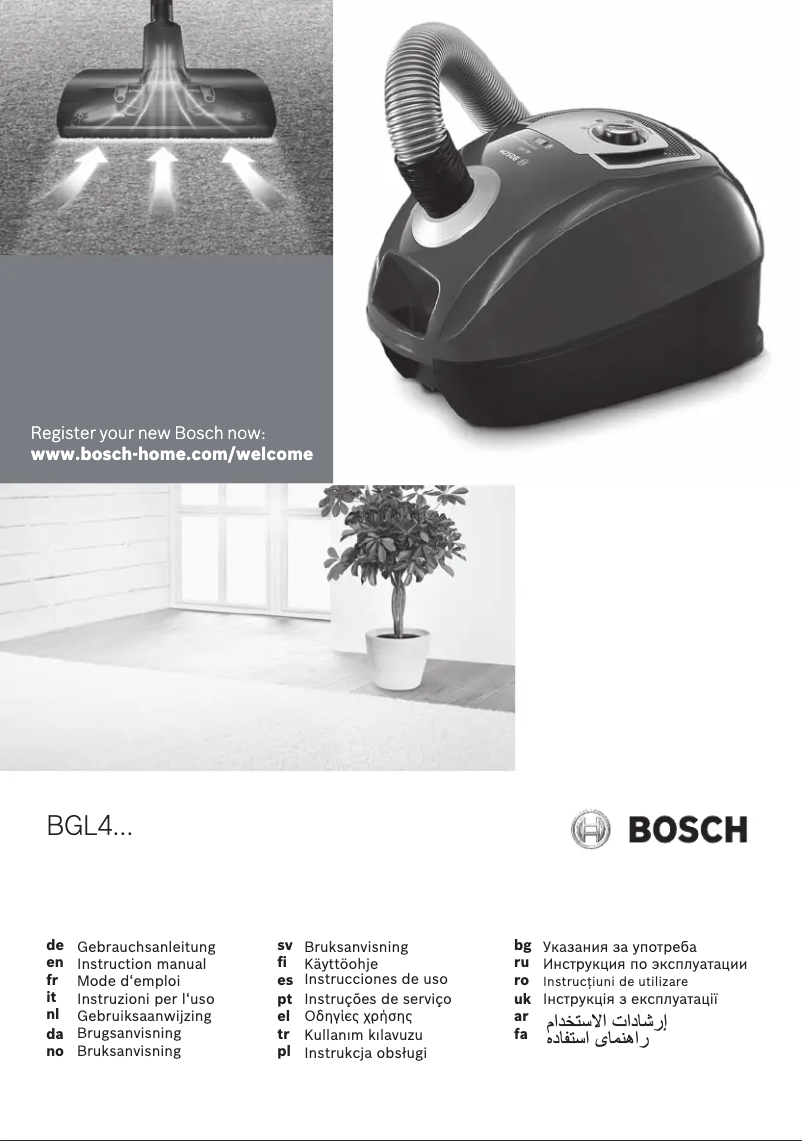 Página 1 del manual Manual de usuario Bosch BGL42455