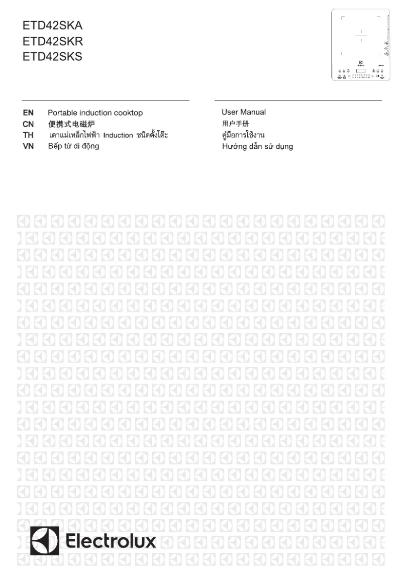 Page 1 de la notice Manuel utilisateur Electrolux ETD42SKA