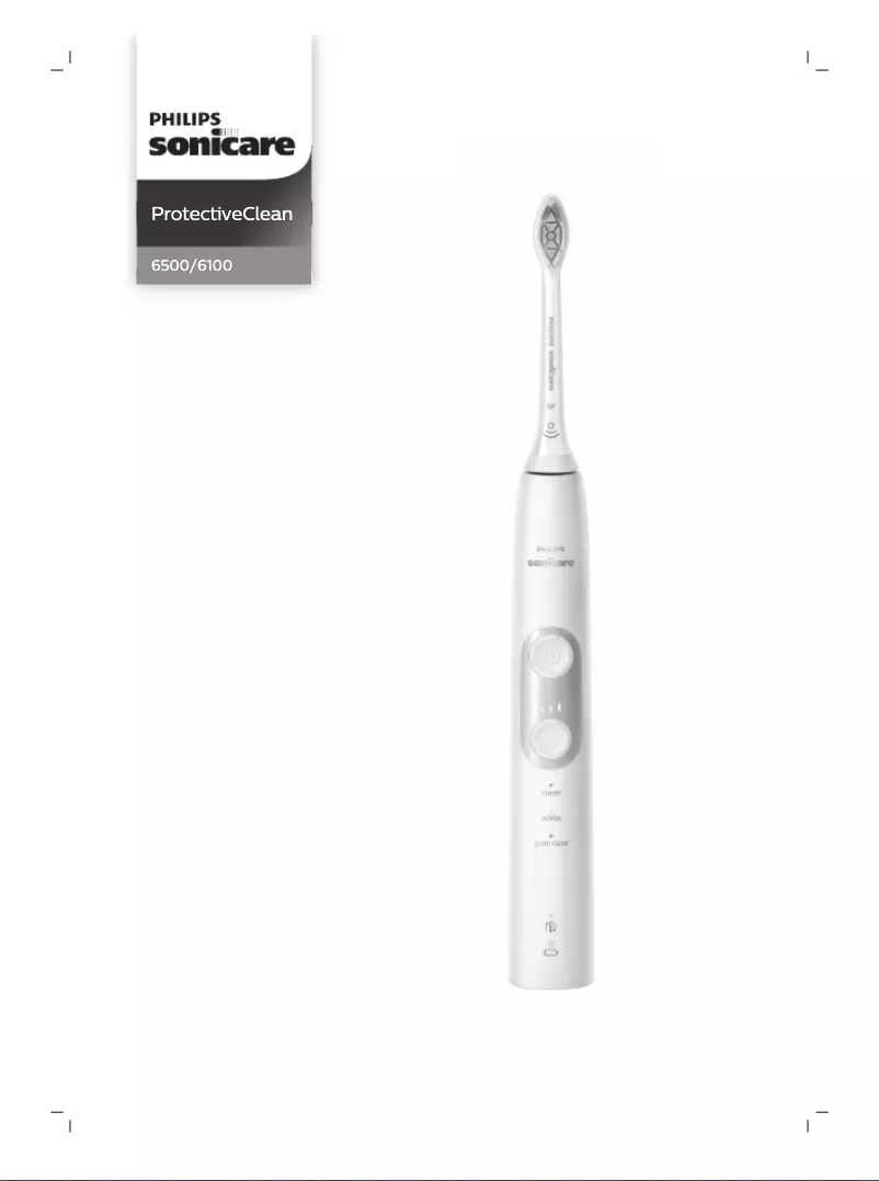 Page 1 of the manual User Manual Philips Sonicare ProtectiveClean 6100 HX6874
