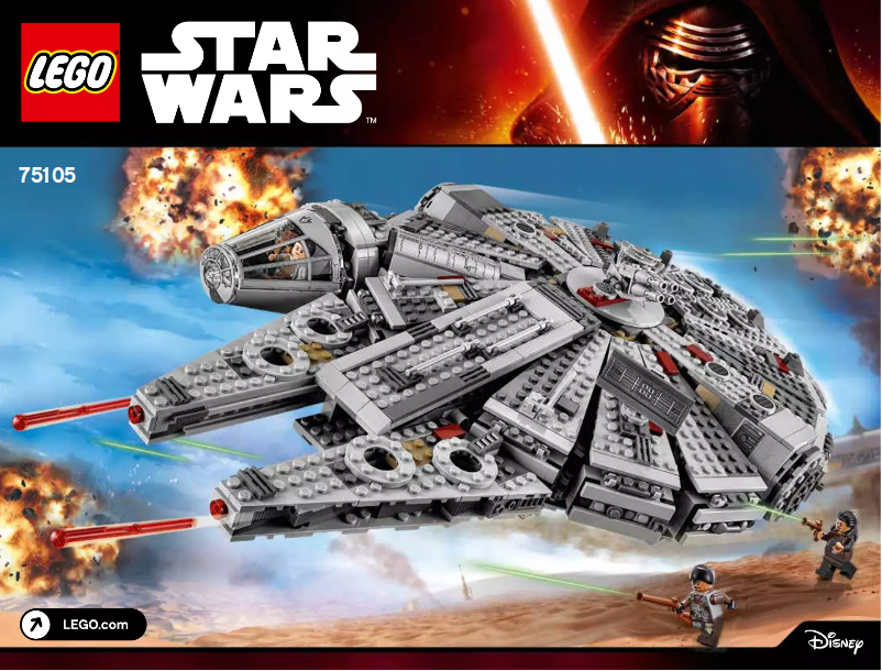 Page 1 de la notice Manuel utilisateur Lego Millennium Falcon