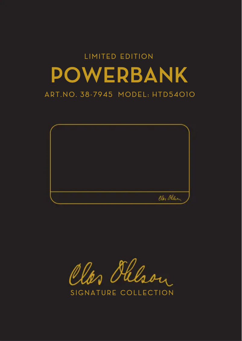 Page 1 of the manual User Manual Clas Ohlson HTD54010