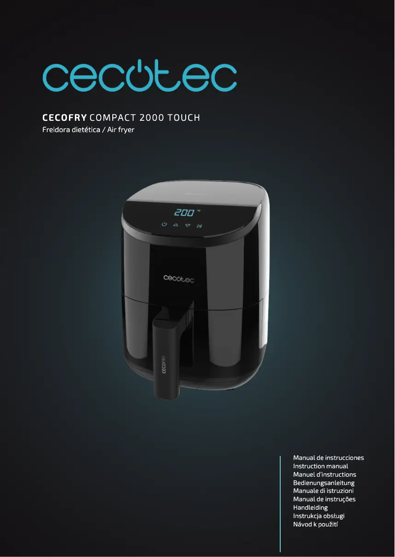 Página 1 del manual Manual de usuario Cecotec Cecofry Compact 2000 Touch