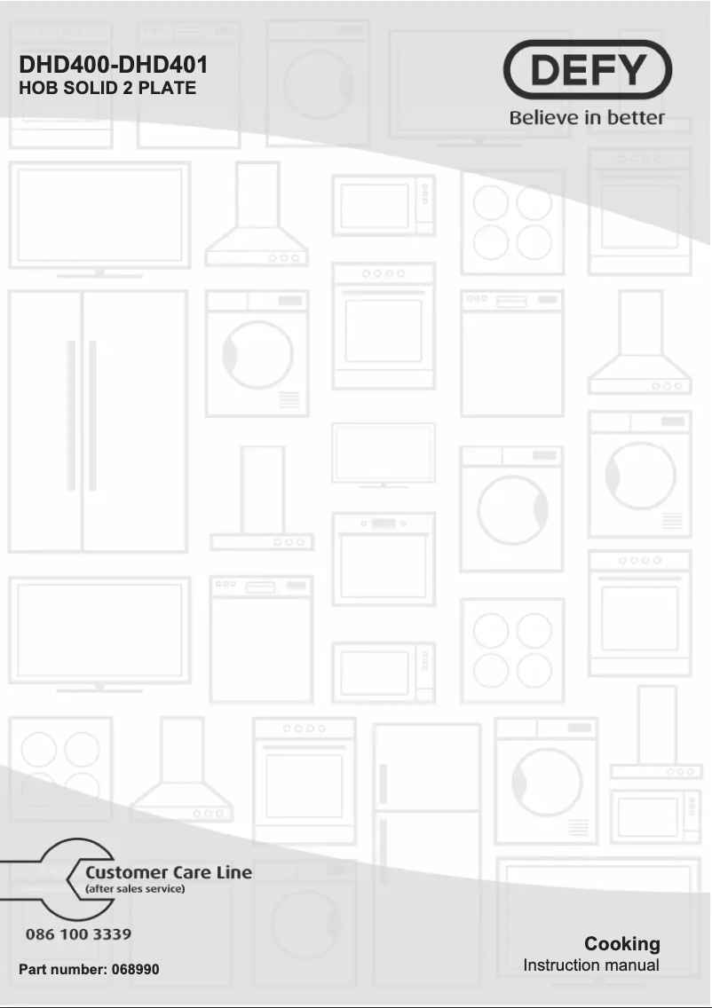 Page 1 de la notice Manuel utilisateur Defy DHD400