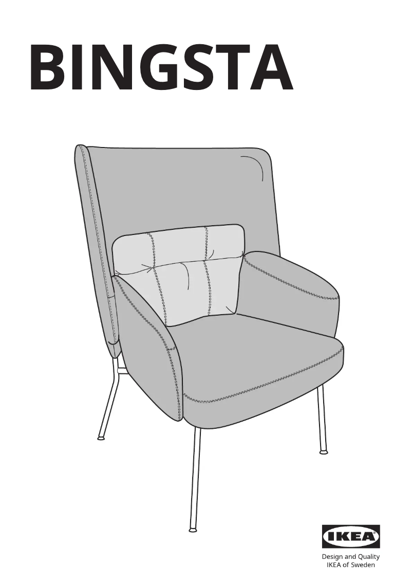 Page 1 de la notice Manuel utilisateur Ikea BINGSTA 804.556.52