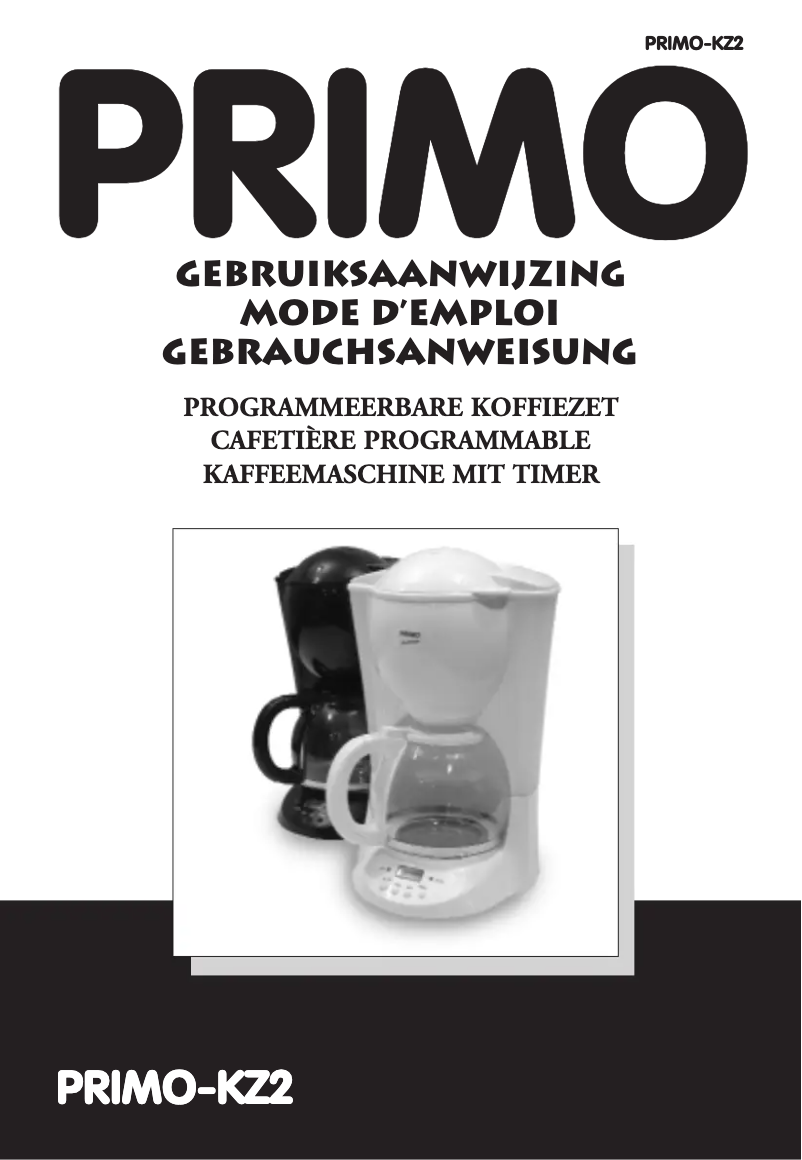 Page 1 de la notice Manuel utilisateur Primo KZ2