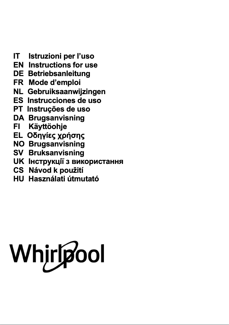 Page 1 de la notice Manuel utilisateur Whirlpool AKR 441/1 WH