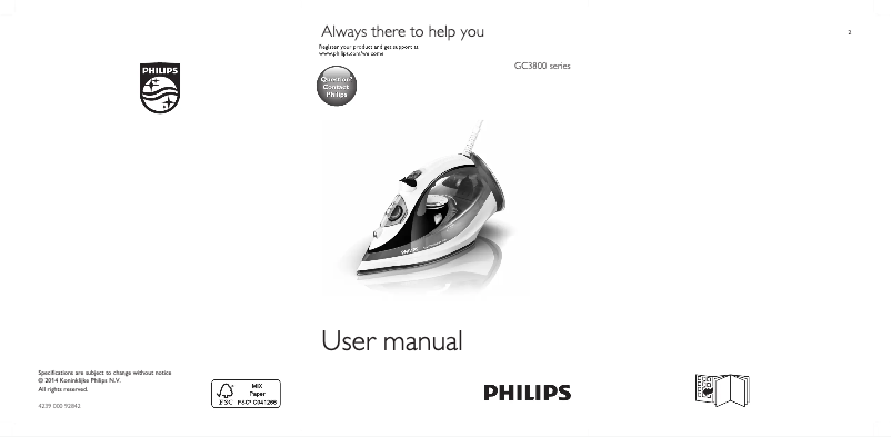 Página 1 del manual Manual de usuario Philips Azur Performer GC3820