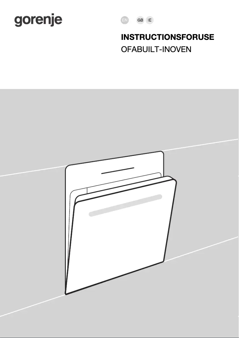 Página 1 del manual Manual de usuario Gorenje BPSA6747A08X