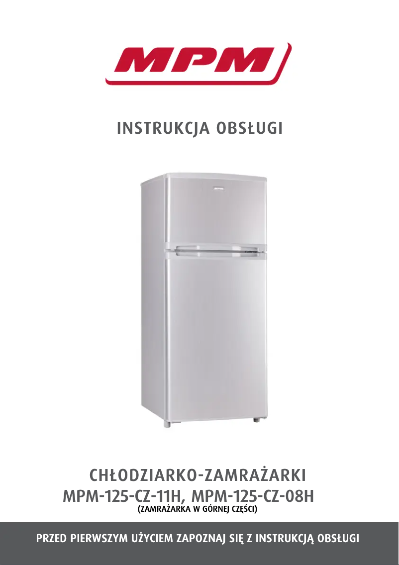 Page 1 de la notice Manuel utilisateur MPM MPM-125-CZ-08H
