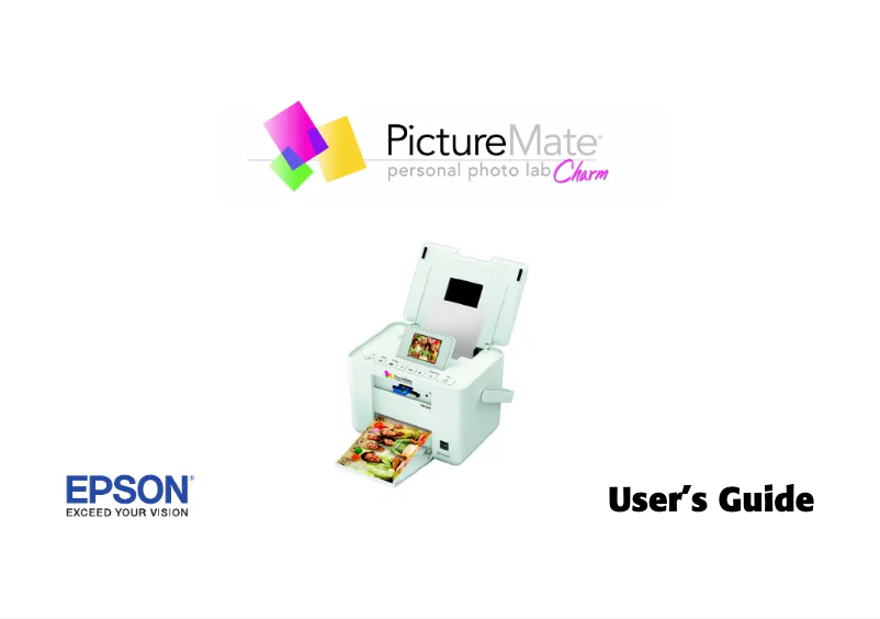 Page 1 de la notice Manuel utilisateur Epson PictureMate Charm PM 225