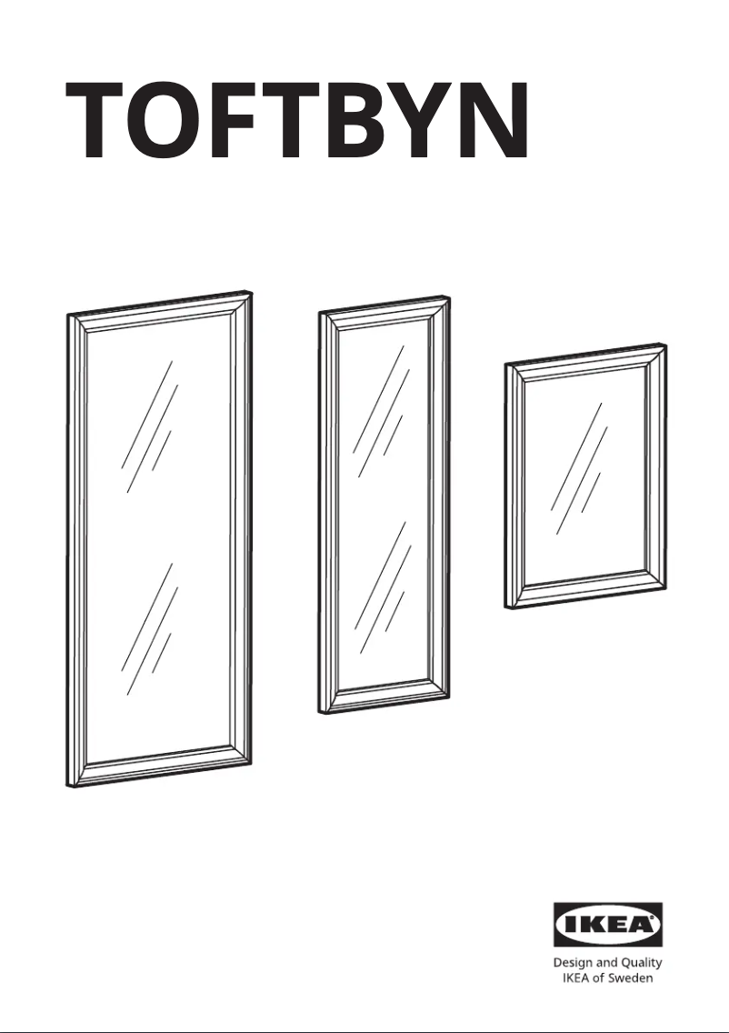Page 1 de la notice Manuel utilisateur Ikea TOFTBYN 304.856.42